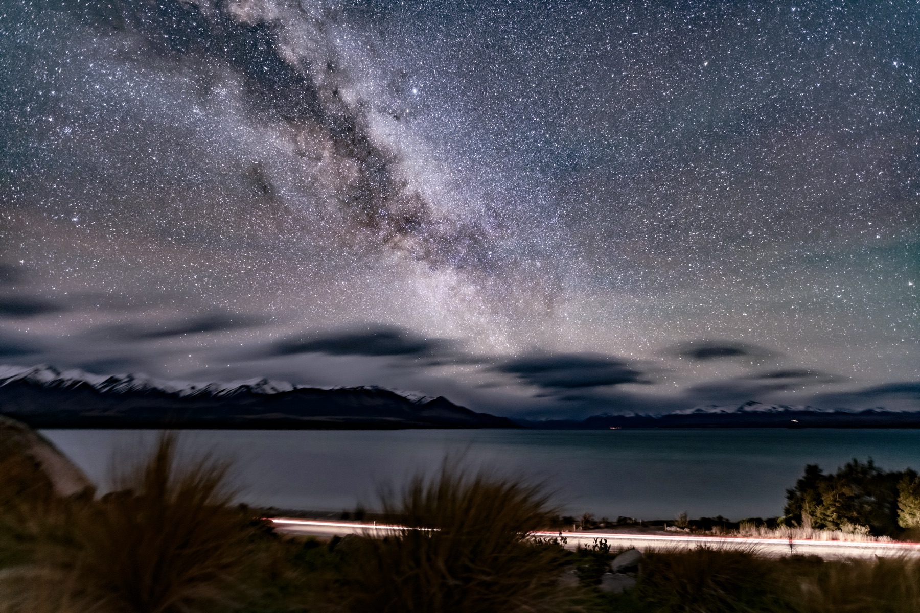 The Milky Way over Lake Pukaki and the Southern Alps